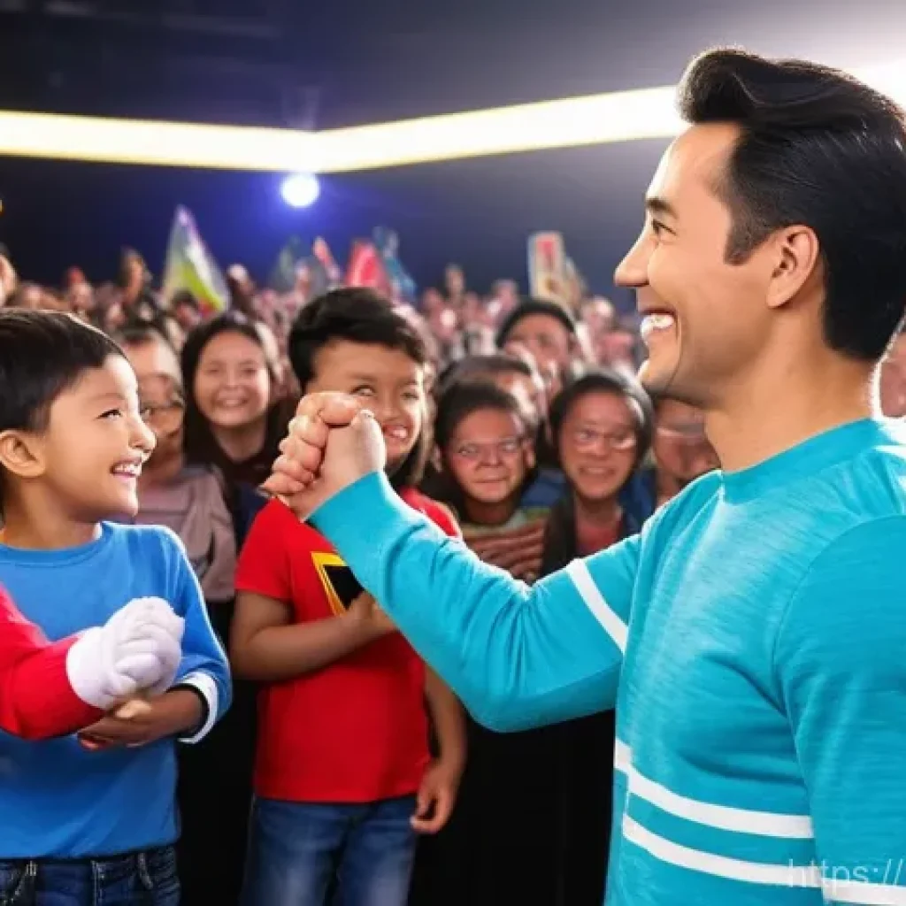 파워레인저 팬 이벤트 일정 - **Image Prompt 1: Power Rangers Fan Meeting**
    "A heartwarming scene inside a moderately sized ev...